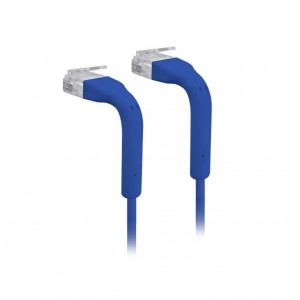 UniFi patch cable with both end bendable RJ45 0.22m - Blue