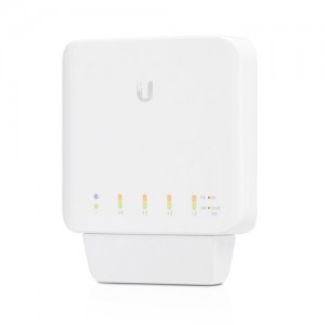 Ubiquiti UniFi USW Flex - Managed Layer 2 Gigabit switch with auto-sensing 802.3af PoE support. 1x PoE In 4x PoE Out