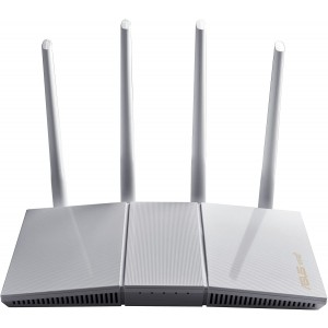 ASUS RT-AX55 AX1800 Dual Band WiFi 6 (802.11ax) Router (White) MU-MIMO OFDMA, AiProtection Classic, Beamforming, 4x Antennas QoS (WIFI6)