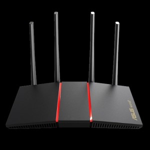 ASUS RT-AX55 AX1800 Dual Band WiFi 6 (802.11ax) Router MU-MIMO OFDMA, AiProtection Classic, Beamforming, 4x Antennas QoS, For Large Homes