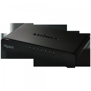 Edimax ES-5800G V3 8-Port 10/100/1000 Mbps Gigabit Switch Ideal For SOHO Environment Supports MDI/MDI-X Cross Over Detection and Auto Correction