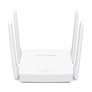 Mercusys AC10 AC1200 Wireless Dual Band Router, 867 Mbps @ 5GHz 300 Mbps @ 2.5 GHz, WPS Button, 1xWAN 1xLAN 4 Fixed Omni-Directional Antenna