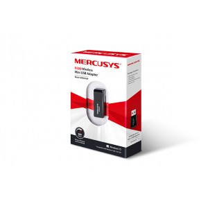 Mercusys MW300UM N300 Wireless Mini USB Adapter Fast 300Mbps, Connect your PC for HD Streaming, Gaming, Web Browsing, Portable, WPS Button, Windows