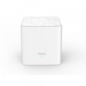 Tenda Nova MW3 1-pack AC1200 Whole-home Mesh WiFi System, 100 Square Meters, 867Mbps/300Mbps, MI-MIMO, SSID Broadcast, Beamforming