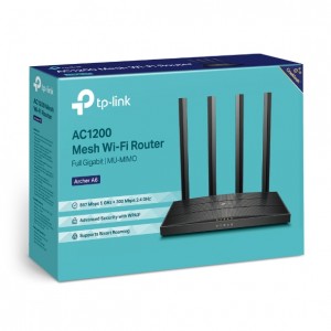 TP-Link Archer A6 AC1200 Wireless MU-MIMO Gigabit Router (OneMesh) Dual-Band Wi-Fi � 867 Mbps at 5 GHz and 300 Mbps at 2.4 GHz band