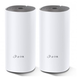 TP-LINK DECO E4(2-PACK) AC1200 Whole Home Mesh Wi-Fi (2-Pack), Dual-Band, Up to 1167 Mbps, Wireless, Seamless AI Roaming, Gaming & Streaming, Smart Ho