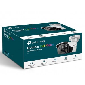 TP-LINK VIGI C350(2.8mm) VIGI 5MP C350(2.8mm) Full-Colour Bullet Network Camera 2.8mm Lens, Two-Way Audio, Smart Detection,