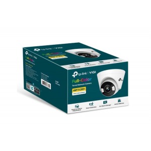 TP-LINK VIGI C450(4mm) VIGI 5MP C450(4mm) Full-Colour Turret Network Camera, 4mm Lens, Two-Way Audio, Corridor Mode, Smart Detection 3YW