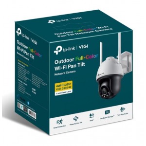 TP-LINK VIGI C540-W(4mm) VIGI 4MP C540-W(4mm) Outdoor Full-Colour Wi-Fi Pan Tilt Network Camera, 4mm Lens, Smart Detection,3YW