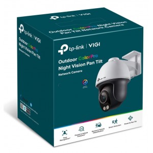 TP-LINK VIGI C540S(4mm) VIGI 4MP C540S(4mm) Outdoor ColourPro Night Vision Pan Tilt Network Camera, 4mm Lens, Smart Detection,3YW