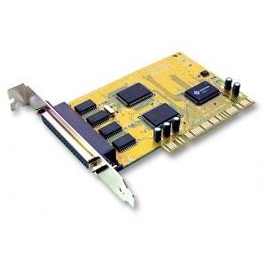 Sunix 4 Port Serial PCI Card SER5056A , 4 ports DB9M/25M,  Speeds up to 115.2Kbps, Support Microsoft Windows, Linux, and DOS (LS)