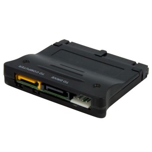 StarTech PATA2SATA3 IDE to SATA Adapter - 1 x 40-pin IDE Female - 1 x 4-pin SP4 Power Male, 2 x 7-pin SATA Male - Black