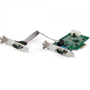 StarTech Card - 2 Port RS232 Serial Adapter PCIe