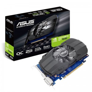 ASUS nVidia Phoenix GeForce GT1030  2GB OC Edition GDDR5 1 Fan, 1xHDMI/1xDVI-D, 1531 Boost NON-RGB
