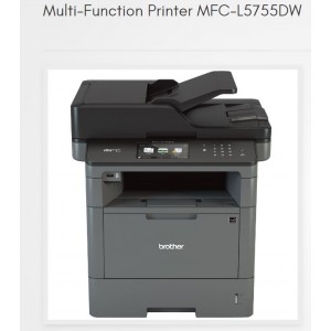 Brother J5755DW Wireless High Speed Mono Laser 2-sided printing1340 sheet Network 40PPM, Print, Scan, Copy. Up to 1200 x 1200 dpi