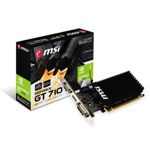 MSI nVidia GeForce GT 710 Silent Low Profie 2GB DDR3 Gaming Graphics Video Card GT 710 2GD3H LP