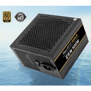 Antec Neo Eco ZEN 500w PSU 80+ Gold, 120mm Silent Fan, Thermal Manager, Japanese Caps, 5 Years Warranty
