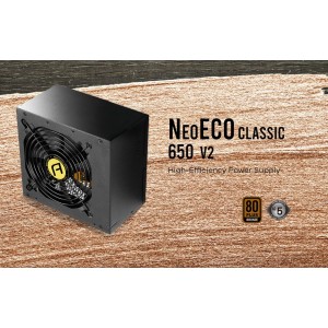 Antec 650W NeoEco 650Cv2, 80+ Bronze, 120mm DBB Fan, Flat Cables, High Performance Japanese Capacitors, Thermal Manager, ATX PSU, 5 Years Warranty