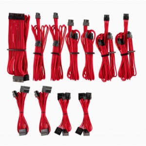 CORSAIR CP-8920223 For PSU - Red Premium Individually Sleeved DC Cable Pro Kit, Type 4 (Generation 4)