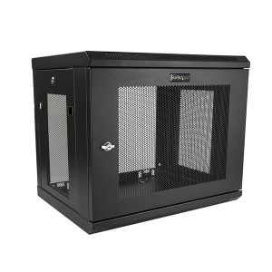 StarTech RK9WALM 2-Post 9U Wall Mount Network Cabinet, 19" Wall-Mounted Server Rack for Data / IT Equipment, Small Lockable Rack Enclosure - Wall-Mount Server Rack for rackmount equipment - Small data rack features a design with easy access to the de