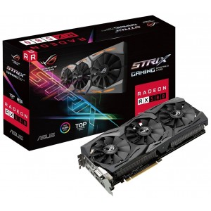 Asus AMD Radeon RX 580 ROG Strix TOP 8GB GDDR5 Gaming Graphic Video Card HDMI DP ROG-STRIX-RX580-T8G-GAMING