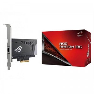 ASUS ROG AREION 10G Superfast 10G speed with backwards compatibility of 5/2.5/1G and 100Mbps; full-sized heatsink and LAN speed indicators