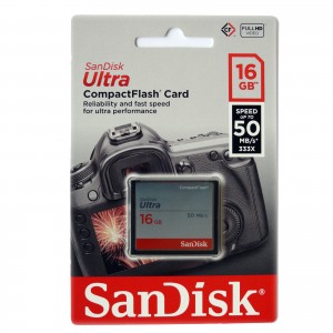 SanDisk 16GB Ultra 50MB/s Compact Flash SDCFHS-016G