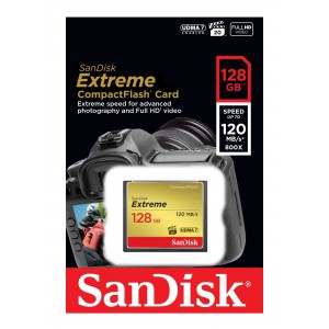 SanDisk 128GB Extreme Compact Flash CF Memory Card SDCFXSB-128G