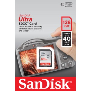 SanDisk 128GB Ultra SDXC Class 10 UHS-I 40MB/s Memory Card