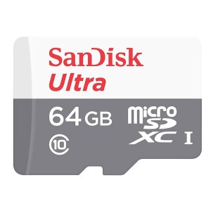 SANDISK 64GB Micro SDHC Ultra Class 10 up to 80mb/s without Adapter