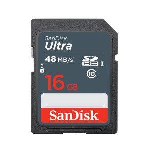 SanDisk 16GB Ultra SDHC 48MB/s Class 10 Memory Card SDSDUNB-016G