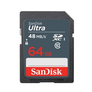 SanDisk 64GB Ultra SDXC 48MB/s Class 10 Memory Card SDSDUNB-064G