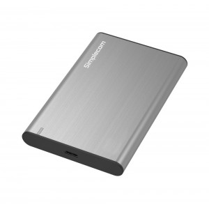 SIMPLECOM SE221-GREY SE221 Aluminium 2.5'' SATA HDD/SSD to USB 3.1 Enclosure Grey USB 3.1 Gen 1 support up to 5Gbps data transfer rate