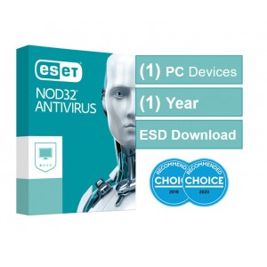 ESET NOD32 Antivirus (Essential Protection) OEM 1 Device 1 Year ESD Key Only, no Physical Card