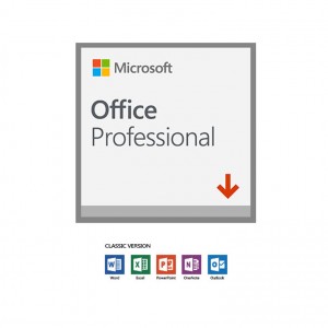 Microsoft Office Professional 2019 (32/64 BIT) 1 User - (ESD) ELECTRONIC LICENSE. Word, Excel, PowerPoint, Outlook, OneNote, Publisher, Access