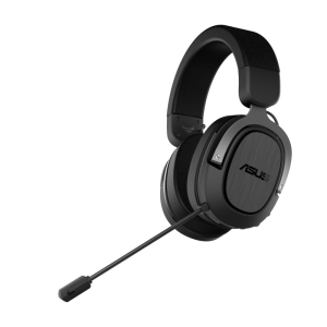 ASUS TUF GAMING H3 WIRELESS Gaming Headset Gun Metal, 2.4 GHz USB-C, 7.1 Surround Sound, Deep Bass, Lightweight, 25m 15 Hours, PC PlayStation 5 Switch