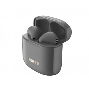 Edifier TWS200 PLUS TWS Stereo Wireless Earbuds - Qualcomm aptX, Dual Microphone,13mm LCP Diaphragm, Frequency Equalization,6+18Hr Earphone (Grey)