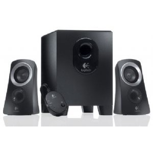 Logitech Z313 Speakers 2.1 2.1 Stereo,Compact Subwoofer Rich sound Simple setup Easy controls - Ideal for Notebook Laptop Desktop PC