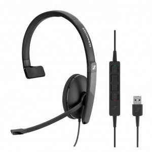 EPOS | Sennheiser  ADAPT SC130 USB Wired monaural USB headset. Skype for Business certified and UC optimized.
