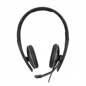 Sennheiser Wired binaural UC headset WFH with 3.5 mm jack and USB connectivity, with in-line call control. UC optimized.