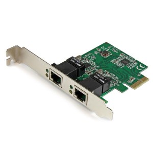 StarTech ST1000SPEXD4 Gigabit Ethernet Card for Server - 10/100/1000Base-T - Plug-in Card - PCI Express x1 - 1.95 Gbit/s Data Transfer Rate - 2 Port(s) - 2 - Twisted Pair