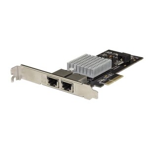 STARTECH ST10GPEXNDPI 10G PCIe NETWORK ADAPTER, INTEL-X550AT, 10GBASE-T RJ45 (2), 2YR