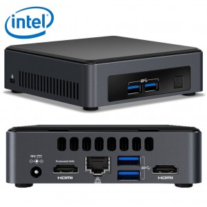 Intel NUC mini PC i7-8650U 4.2GHz 2xDDR4 SODIMM M.2 SSD 2xHDMI 2xDisplays GbE LAN WiFi BT 4xUSB3.0 vPro for DS POS
