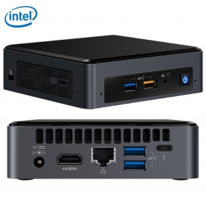 Intel NUC mini PC i3-8109U 3.6GHz 2xDDR4 SODIMM M.2 PCIe SSD HDMI USB-C (DP1.2) 3xDisplays GbE LAN WiFi BT 6xUSB no power cord