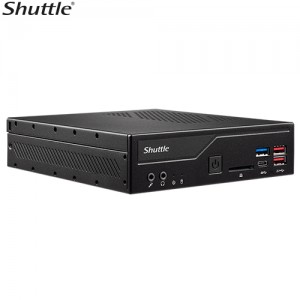Shuttle DH470 XPC Slim 1.3L Barebone - H470, LGA1200, 2x DDR4 SODIMM, 1x 2.5' Bay, 1x M.2, Triple Display, 2xDP+HDMI, 2x RS232, 4x USB3.0+3x USB2.