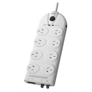 APC Essential SurgeArrest 8 outlets with Coax & Network Protection, 230V Australia