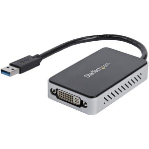 StarTech USB 3 to DVI External Graphics Adapter with 1-Port USB Hub USB32DVIEH