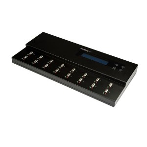 StarTech USBDUPE115 Standalone 1 to 15 USB Thumb Drive Duplicator/Eraser, USB Flash Drive Copier/Cloner, Sector-by-Sector Copy, Sanitizer, TAA - 1 to 15 Standalone USB Flash Drive Duplicator/Eraser, Cloner/Sanitizer; Supports USB 3.0/2.0 Thumb Drives; Up 