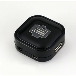 Hi-Speed USB 2.0 4 Port Hub Black