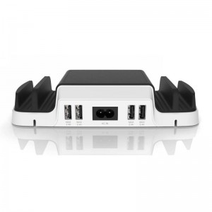 Huntkey Smart USB Charging Dock with 4 USB 2.4A ports and 2 Micro USB Connectors - Perfect for mobile phone/tablet/IPAD charging